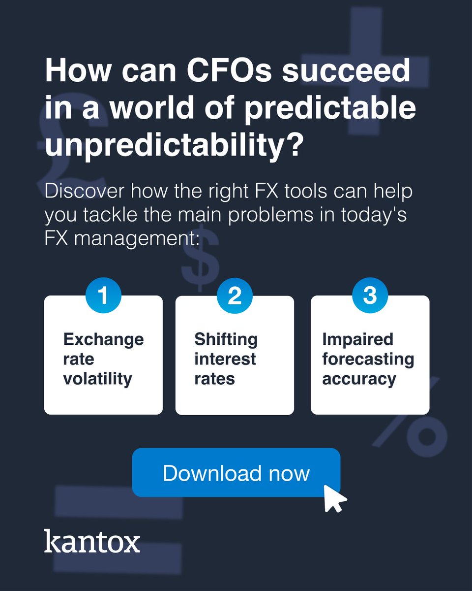 📈 CFOs work in a world of ‘predictable unpredictability’. Treasury teams need more flexibility to react to unexpected events. 

Our report reveals the tools to manage FX in the current economic landscape.

Download your copy here 👉 bit.ly/4hSQYky