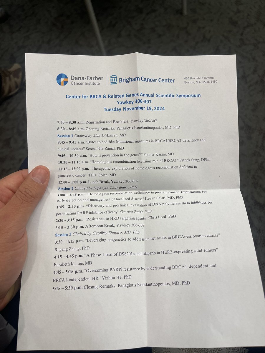 Carlos Salomon (@cfsalomo) on Twitter photo Great to see such an impressive lineup of speakers and engaging topics for discussion at the Dana-Farber Center for BRCA & Related Genes Annual Scientific Symposium! Looking forward to the insights and advancements in research. <a href="/EVsinObsGynOnc/">Translational EVs in Obstetrics and Gynae-Oncology</a> <a href="/DanaFarberNews/">Dana-Farber News</a> <a href="/UQMedicine/">UQ Medicine</a> Great to see such an impressive lineup of speakers and engaging topics for discussion at the Dana-Farber Center for BRCA & Related Genes Annual Scientific Symposium! Looking forward to the insights and advancements in research. <a href="/EVsinObsGynOnc/">Translational EVs in Obstetrics and Gynae-Oncology</a> <a href="/DanaFarberNews/">Dana-Farber News</a> <a href="/UQMedicine/">UQ Medicine</a>