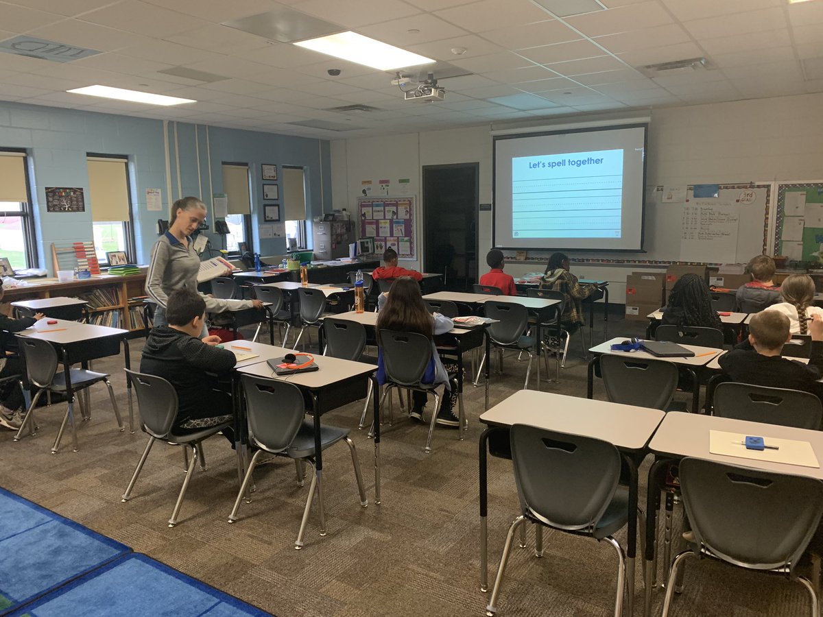 brynn_kardash's tweet photo. When we say all hands on deck, we mean it!  15 years math teacher, taking on the task of teaching UFLI.  And not just teaching it, completely nailing the lesson!  @IPSdouglass19 @DariaP1980 @JessicaHeckard https://t.co/y0QrIVY4Dk
