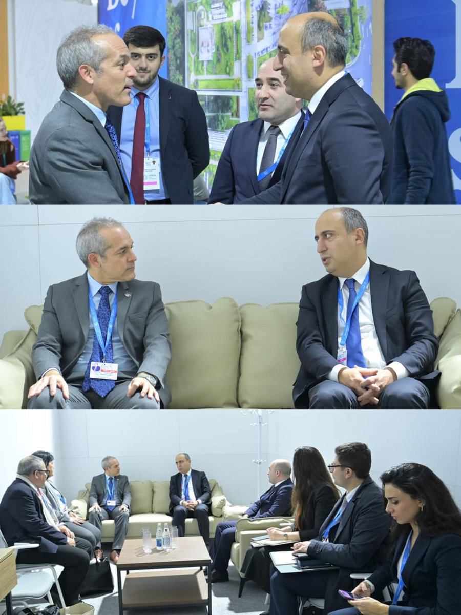 Dr.C Armando Rodríguez Batista <a href="/ArmandoRguezB/">Armando</a> ministro de Ciencia, Tecnología y Medio Ambiente de #Cuba 🇨🇺 <a href="/citmacuba/">Ministerio de Ciencia, Tecnología y Medio Ambiente</a> dialogó con ministro de Ciencia y Educación de Azerbaiyán Emin Amrullayev en contexto de Conferencia de la Convención sobre el Cambio Climático <a href="/COP29_AZ/">COP29 Azerbaijan</a>