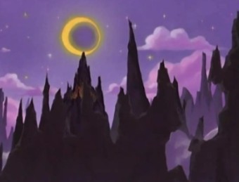 배경이 예쁜 애니메이션이 좋다
오란고교의 하늘은 구름도없이 새파란색인데 슈가슈가룬의 하늘은 마계라 별도 많고 보라색임