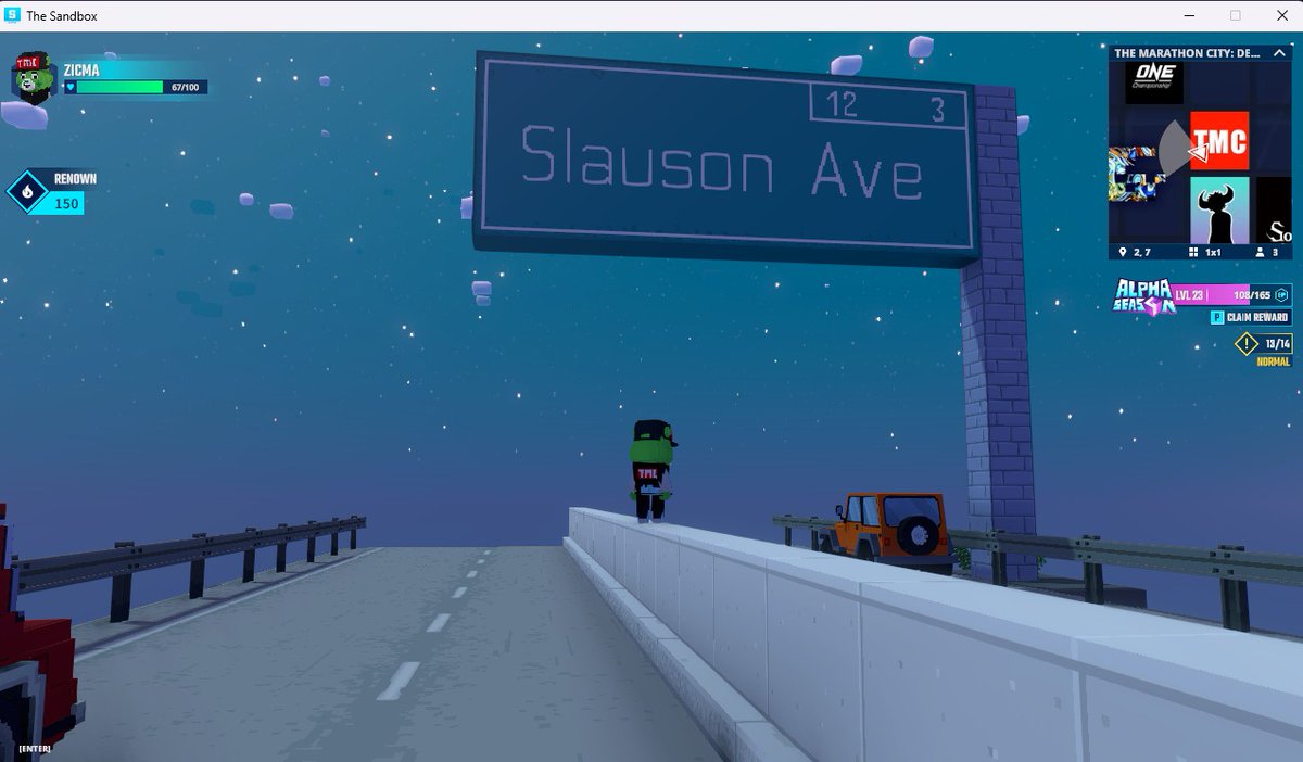 ZicmAXX's tweet photo. Cruising down Slauson Ave in the Dedication Road experience in @TheSandboxGame. Feeling the LA vibes! 🌴🚗 https://t.co/a7VuufSnXl #TheSandbox #AlphaSeason4 #AS4SocialChallenge https://t.co/JFRadlzP2r