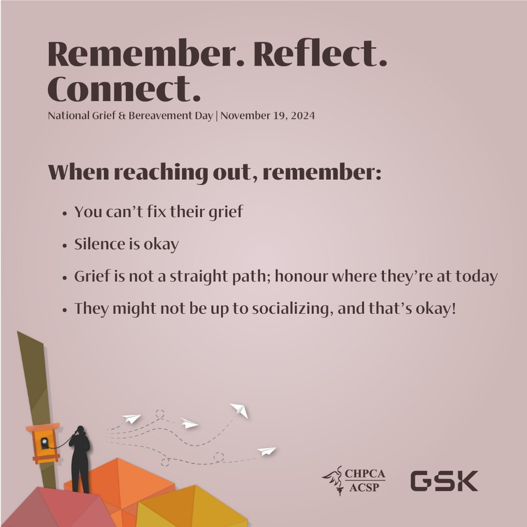 When someone we know is faced with grief, we can often find ourselves at a loss for words.  Do you want to offer genuine support? Begin to understand. 🌿
Here are more tips to help you connect with someone going through grief. 💚💙 #RememberReflectConnect #grief2024