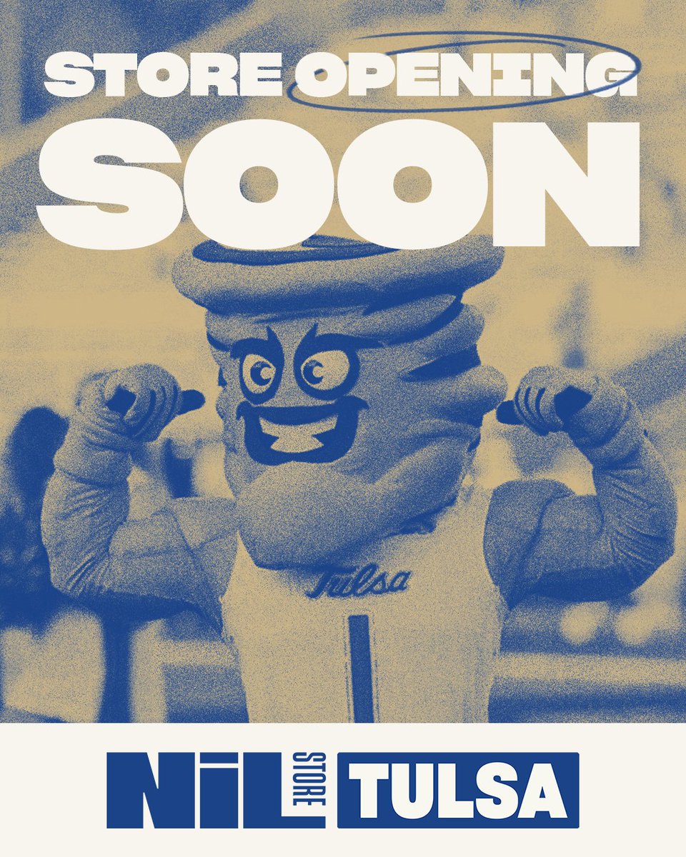 The Tulsa NIL Store is coming soon!

Stay tuned for officially licensed apparel supporting your favorite <a href="/TulsaHurricane/">Tulsa Golden Hurricane</a> athletes

Powered by <a href="/nil_store/">The NIL Store</a>, where every athlete counts ➡️ nil.store