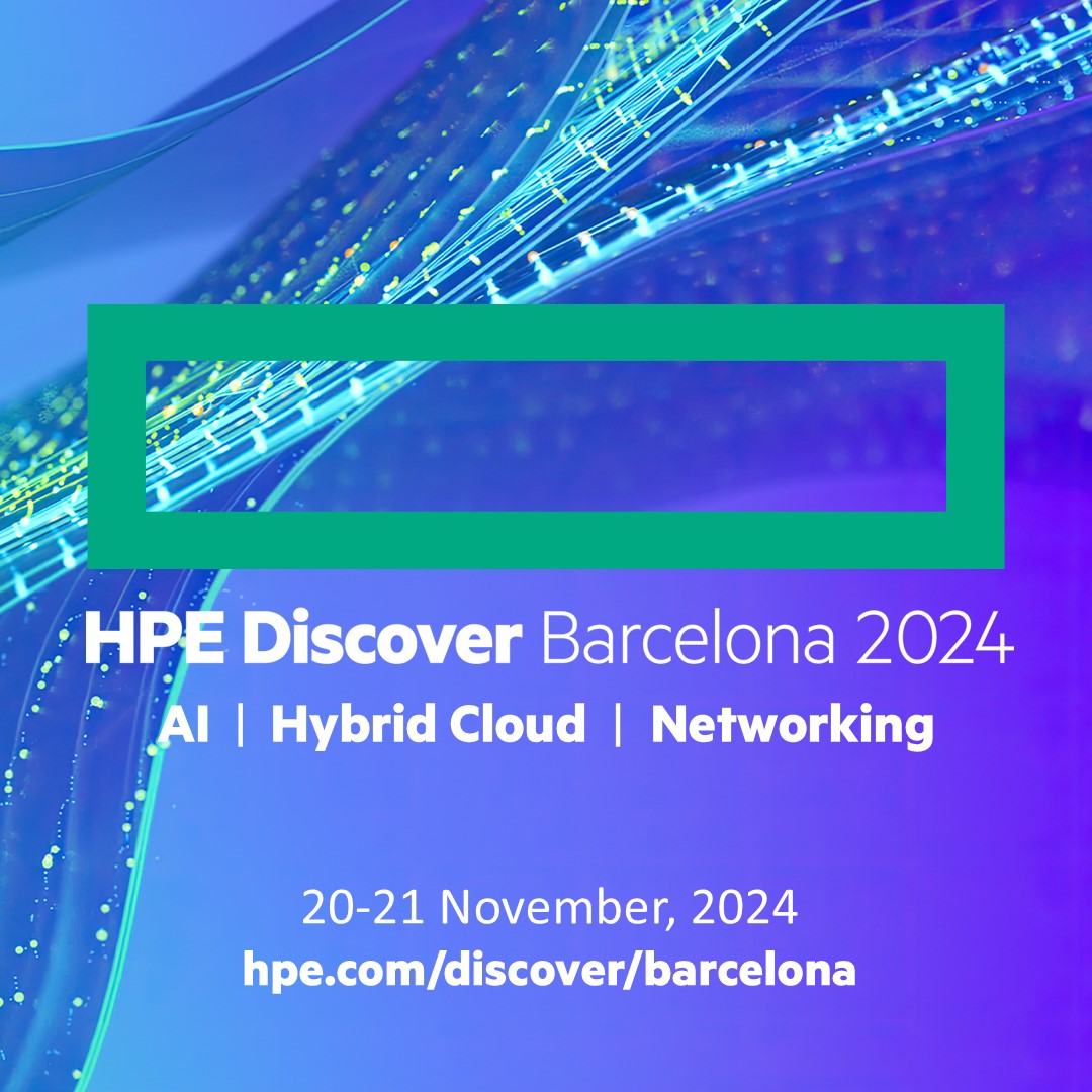 manfredjutte's tweet image. HPE will host #HPEDiscover Barcelona, tomorrow! ⚡️ Experts share insights about the future of technology with tracks on AI, Hybrid Cloud, and Networking. Learn more and register today 👉 hpe.to/6012sUPvw #HPEArubaNetworking