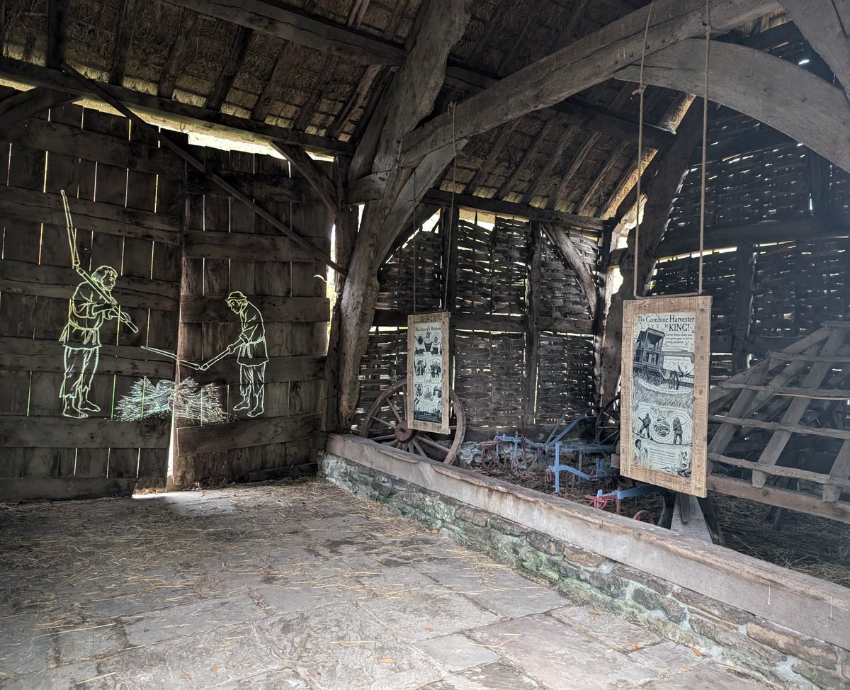 AvoncroftMuseum's tweet photo. Happy 30th birthday to the National Lottery from @AvoncroftMuseum. Their generous support earlier this year, via @HeritageFundUK, enabled us to transform our 16th century threshing barn from a void, static space into a multi-sensory experience for visitors. https://t.co/zA0XNKsUh9