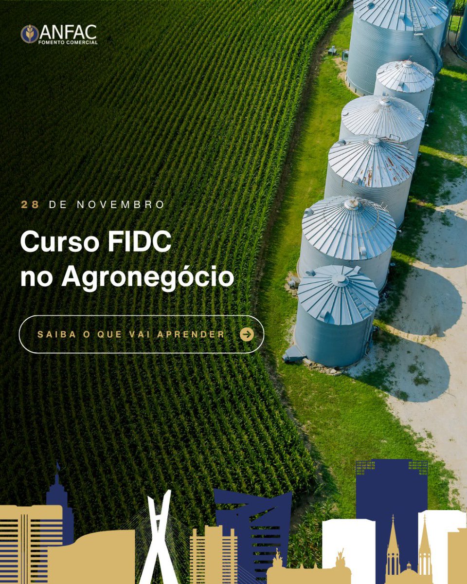 bruno_nespoli's tweet photo. O agronegócio brasileiro é o Brasil que vai certo! Faça sua inscrição na terceira edição do curso FIDC Agro da @anfac_br 🇧🇷
https://t.co/pnxmB0gjVJ 👏 #agro #fidc #safra #creditorural https://t.co/s357ivb51g