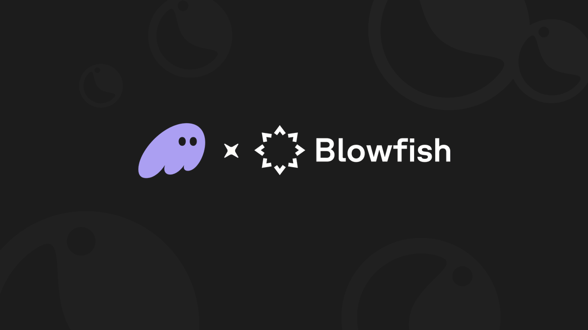 phantom's tweet image. We’ve got big news to share…

Today, we’re making our second acquisition: @Blowfishxyz 🐡

With this acquisition, the talented Blowfish team will be joining us to make crypto safe and easy for everyone.