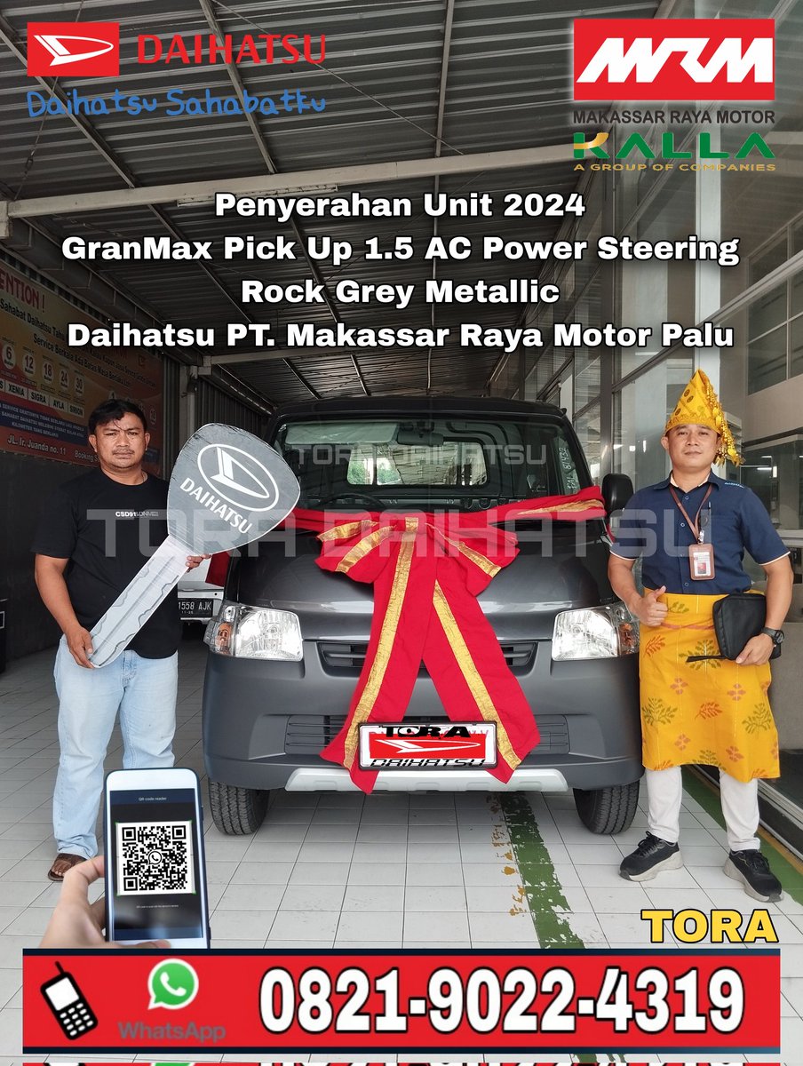 ToraDaihatsu's tweet photo. Daihatsu GranMax Pick Up 1.5 AC PS
A-thread
#astradaihatsu #deliveryorder #sulawesitengah #makassarrayamotor #sulteng #kallagroup #kalladaihatsu #salesdaihatsu #daihatsupalu #daihatsu #MRMpalu #tolitoli #DaihatsuSahabatku #mayasuzukipalu #mayapatrakopalu #granmax #daihatsuMRM https://t.co/KE7QMarYcS