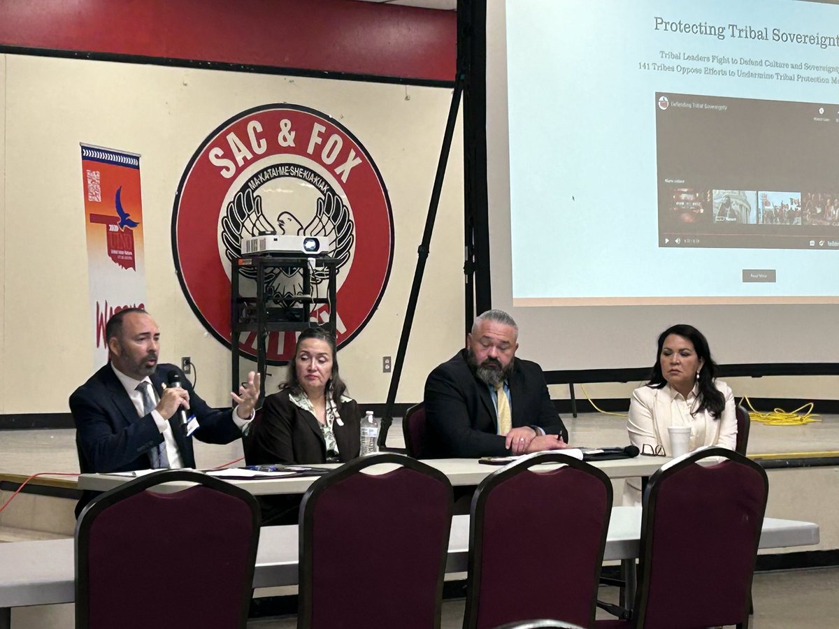 Day 2 of UINO annual meeting! First is a panel on #MMIP with <a href="/OSBI_OK/">OSBI</a> special investigators Dale Fine &amp; Josh Patzkowski who are assigned to the MMIP unit. Joining them is Larenda Morgan (Cheyenne &amp; Arapaho), whose cousin Ida went missing several years ago, leading to #IdasLaw.