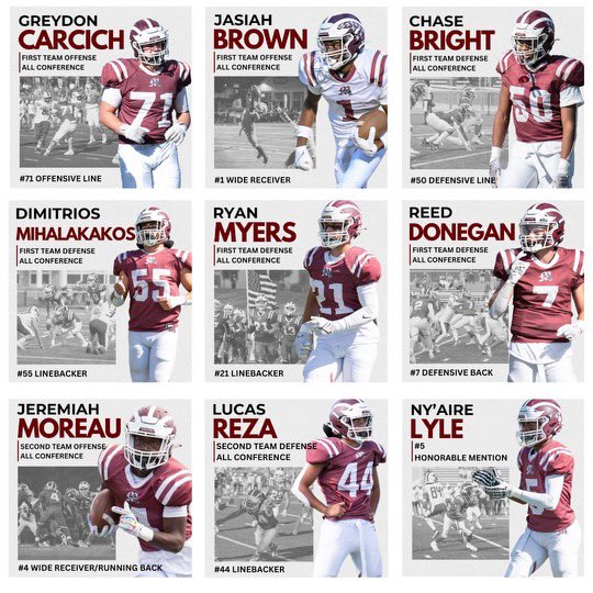 Casey Flynn (@mhscoach_flynn) on Twitter photo Proud to announce that we had 9 All-Conference Selections this year; 6 First Team, 2 Second, 1 Honorable Mention. All extremely deserving - I love them all! #DBS <a href="/MotownNation/">Morristown Colonials Football</a> <a href="/Mo_TownWildcats/">Morristown Wildcats</a> <a href="/MHS_Scores/">MHS Athletics</a> <a href="/GCarcich80150/">Greydon Carcich</a> <a href="/ChaseBright2025/">Chase Bright</a> <a href="/JeremiahMo88048/">Jeremiah Moreau</a> <a href="/nyairelyle/">NyโAire Lyle</a> Proud to announce that we had 9 All-Conference Selections this year; 6 First Team, 2 Second, 1 Honorable Mention. All extremely deserving - I love them all! #DBS <a href="/MotownNation/">Morristown Colonials Football</a> <a href="/Mo_TownWildcats/">Morristown Wildcats</a> <a href="/MHS_Scores/">MHS Athletics</a> <a href="/GCarcich80150/">Greydon Carcich</a> <a href="/ChaseBright2025/">Chase Bright</a> <a href="/JeremiahMo88048/">Jeremiah Moreau</a> <a href="/nyairelyle/">NyโAire Lyle</a>