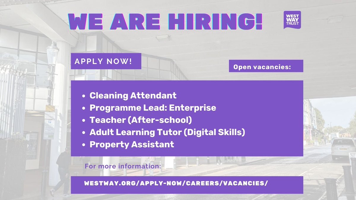 We have a number of open vacancies at the Trust. Full job descriptions are available on our website. Click here for more info and to apply: ow.ly/IyKH50Ua8uh