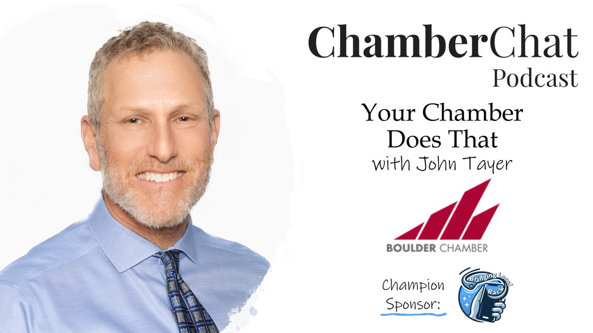 Chamber Chat Podcast (@chatchamber) on Twitter photo Brandon Burton chats with John <a href="/BoulderTayer/">John Tayer</a>, CEO of <a href="/BoulderChamber/">Boulder Chamber</a>, on economic vitality & community engagement. Discover insights on their 1,200-member focus on housing & transport, plus the Boulder Together program tackling homelessness. Listen now: chamberchatpodcast.com/episode304 Brandon Burton chats with John <a href="/BoulderTayer/">John Tayer</a>, CEO of <a href="/BoulderChamber/">Boulder Chamber</a>, on economic vitality & community engagement. Discover insights on their 1,200-member focus on housing & transport, plus the Boulder Together program tackling homelessness. Listen now: chamberchatpodcast.com/episode304