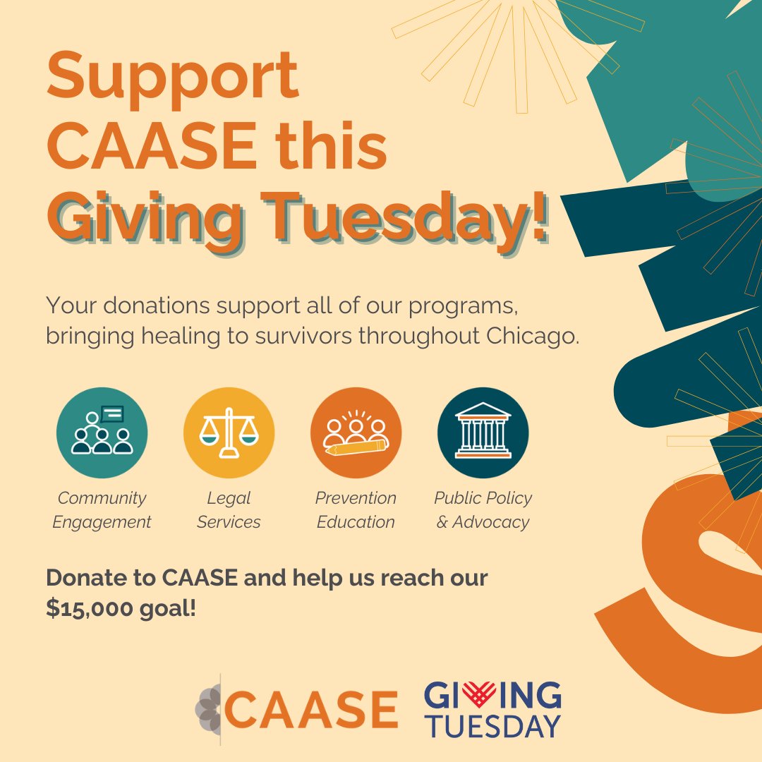 #GivingTuesday 2024 is just 2 weeks away! Save the date on Tues., 12/3 for a global day of giving. Your donations support all of our programs, bringing healing to survivors throughout Chicago. 

Donate today and help us reach our $15,000 goal! …tsexualexploitation-bloom.kindful.com/?campaign=1339…