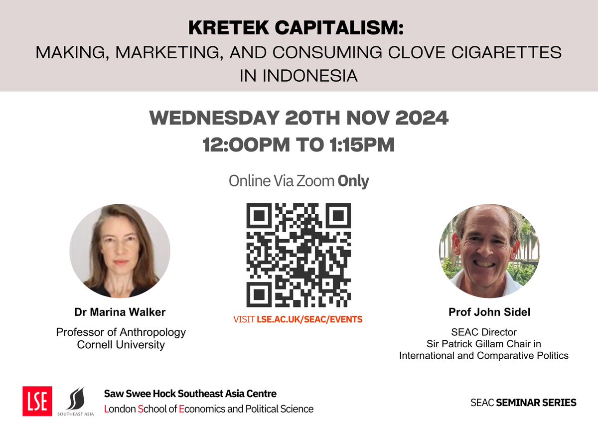 LSESEAC's tweet photo. Last chance to register for our seminar tomorrow! https://t.co/fQYZXHppnt https://t.co/XR3RaBfnOe