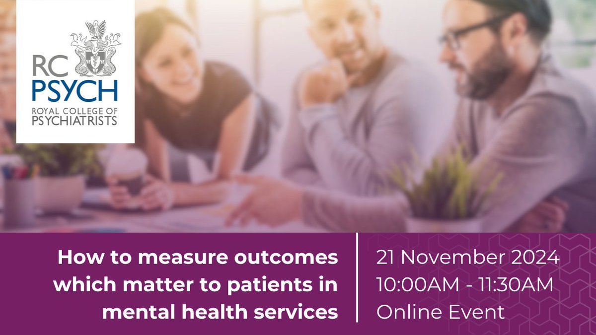 RCPsych Trent (@rcpsychtrent) on Twitter photo 🚨Bookings close tomorrow for our webinar on Thursday with <a href="/HowardRyland/">Howard Ryland</a>🚨
- Strategies to evaluate outcome measures
- Challenges involved
- Importance of patient & carer involvement
Book now to avoid missing out!➡️bit.ly/489AP5M <a href="/DrShahidLatif/">Dr Shahid Latif</a> <a href="/DrNijSingh/">Dr Niraj Singh</a> 🚨Bookings close tomorrow for our webinar on Thursday with <a href="/HowardRyland/">Howard Ryland</a>🚨
- Strategies to evaluate outcome measures
- Challenges involved
- Importance of patient & carer involvement
Book now to avoid missing out!➡️bit.ly/489AP5M <a href="/DrShahidLatif/">Dr Shahid Latif</a> <a href="/DrNijSingh/">Dr Niraj Singh</a>