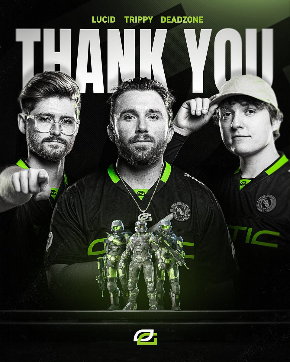 OpTic's tweet image. To World Champions @Lucid_TW, @TriPPPeY &amp;amp; to @deadzZzone, we thank you for everything you've done and for representing OpTic in the best way.

Best of luck 🤝