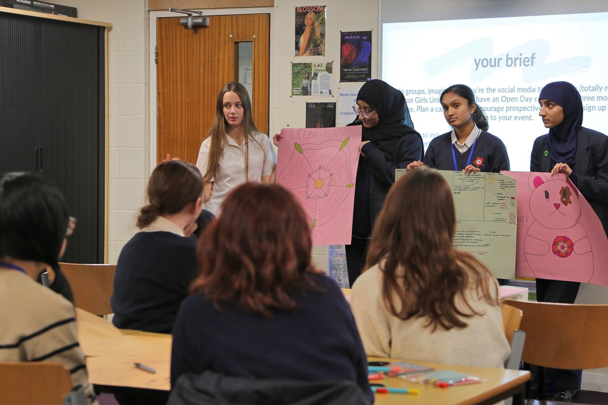 SCGSG (@suttcold) on Twitter photo For our final <a href="/CreativeCareer5/">Discover! Creative Careers</a> talk, our students were joined by Sutton Girls' Alumna, Lucy, who shared her passion for storytelling & how it informs her career in Social Media!
Students then planned an open day campaign to get them thinking about engagement, data & best practice For our final <a href="/CreativeCareer5/">Discover! Creative Careers</a> talk, our students were joined by Sutton Girls' Alumna, Lucy, who shared her passion for storytelling & how it informs her career in Social Media!
Students then planned an open day campaign to get them thinking about engagement, data & best practice