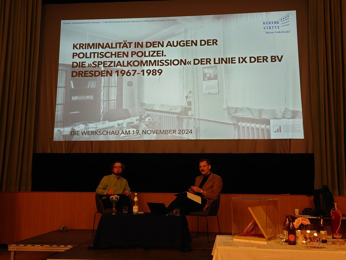 Zu Gast in der <a href="/GBS_Dresden/">Gedenkstätte Bautzner Straße Dresden</a>. Ein spannendes Programm wartet! Vielen Dank für die Einladung!

stasihaft-dresden.de/kriminalitaet-…