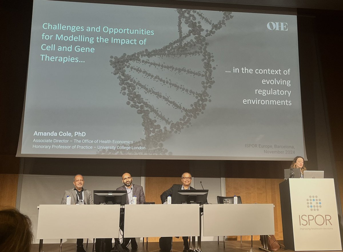 Office of Health Economics (@ohenews) on Twitter photo In the final session of #ISPOREurope day 2, <a href="/Amanda_M_Cole/">Amanda Cole</a> presents a framework for conceptualising cost effectiveness models that incorporate multiple requirements of EU countries. #CellAndGeneTherapy In the final session of #ISPOREurope day 2, <a href="/Amanda_M_Cole/">Amanda Cole</a> presents a framework for conceptualising cost effectiveness models that incorporate multiple requirements of EU countries. #CellAndGeneTherapy
