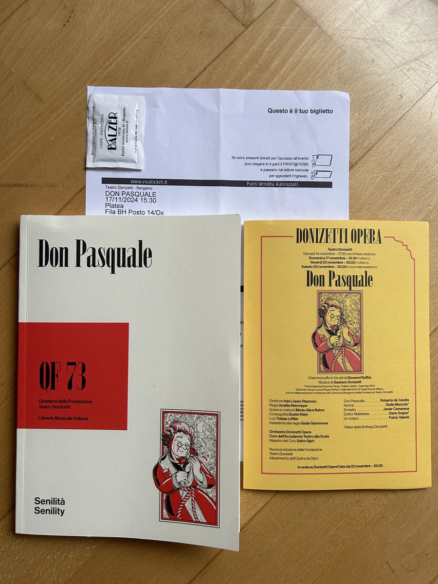 MargrietSchipp1's tweet photo. Third and last première #DonizettiFestival #Bergamo fantastic #DonPasquale to see and to hear. Exceptionally good the 2 allievi della Bottega Donizetti #GiuliaMazzola and #DarioSogos  Singing and acting fabulous. Loved to hear and see such great new young singers 🙌 Both big 👏👏 https://t.co/ln7l62umgh