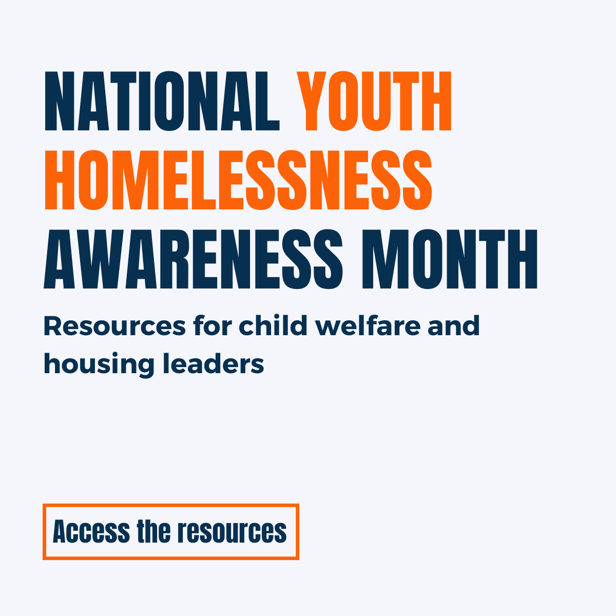 November is National Youth Homelessness Awareness Month 🏠

📚 Check out this collection of resources that can help communities prevent and end homelessness among youth and young adults. 

#YouthHomelessness #YouthHomelessnessAwareness
#ChildWelfare 

hubs.la/Q02Yz-140