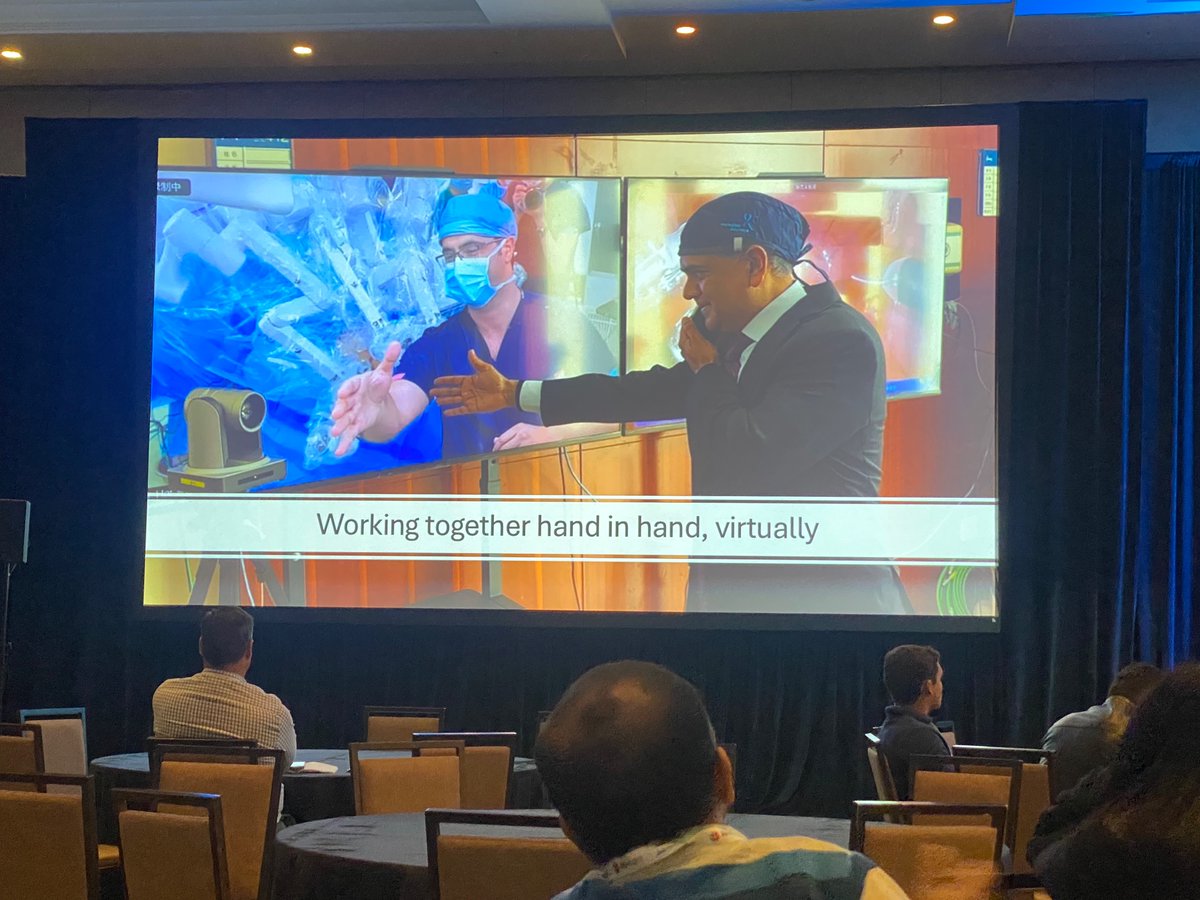 Thank you Shady Saikali, MD, for leading the discussion at #AIMed24 on how we leverage telesurgery to democratize care and train surgeons across the globe 🌍