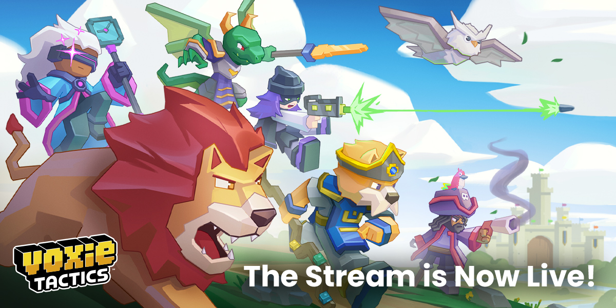 We’re LIVE on Twitch to launch the Voxie Tactics Champions Tournament! 🏆

Join us for an Event overview, Voxie Community Q&amp;A, and New Gameplay including top Strategies to climb the Tournament Leaderboard!

👉Streaming now! twitch.tv/voxietactics