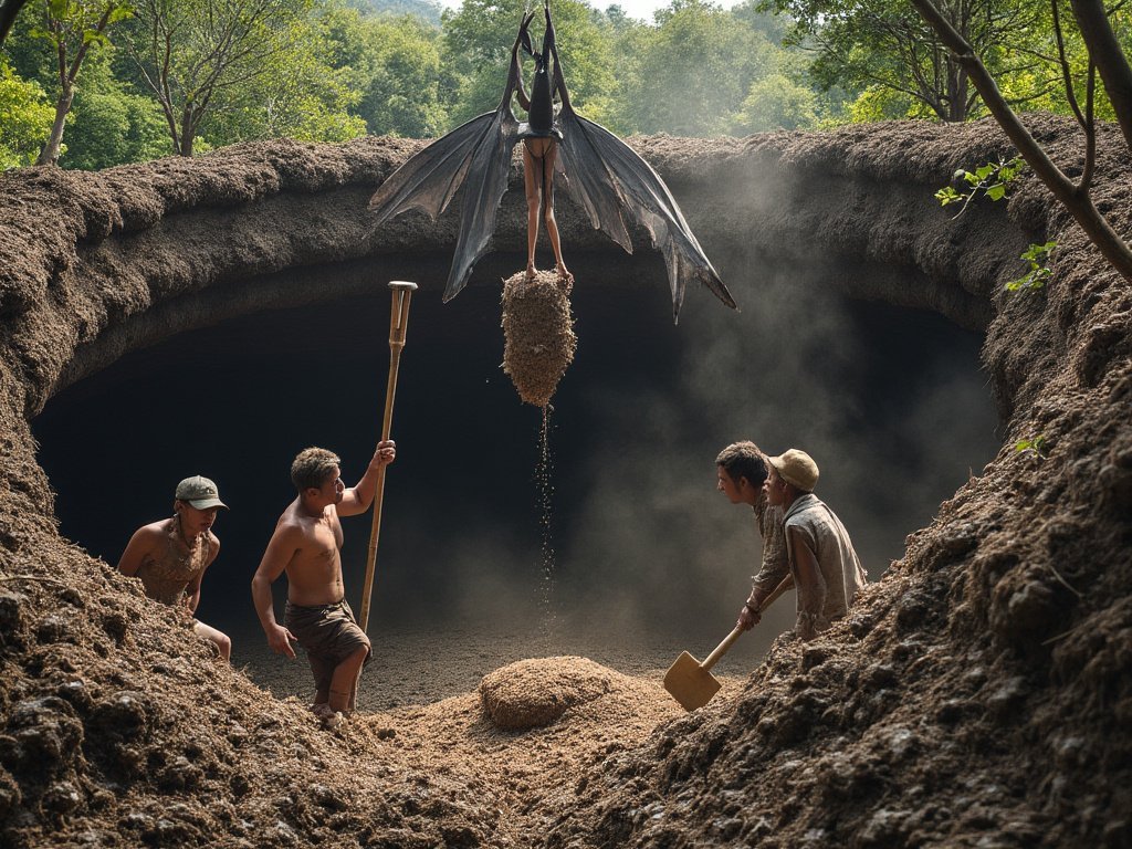 I tried to make a guano harvesting themed image with <a href="/grok/">Grok</a>. Somehow this popped out.