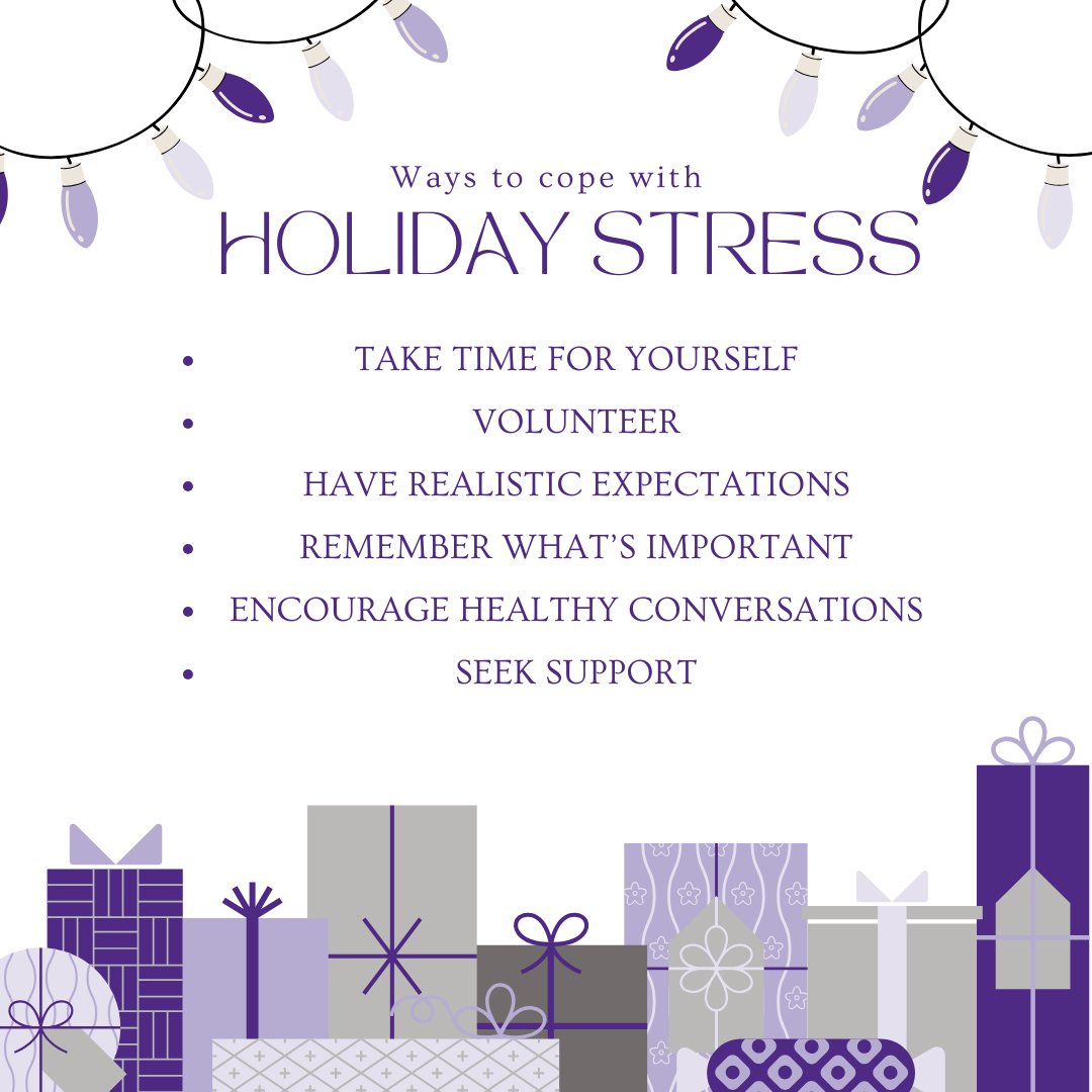 #TalentTuesday The holidays can be such a fun and exciting time, but they can also bring about extra stress. Here are some ways the American Psychological Association Recommends that we cope with holiday stress:

apa.org/topics/stress/…