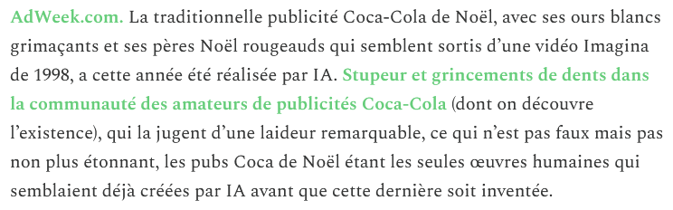 Ambroise Garel (Agar) (@akaagar) on Twitter photo Demain dans le <a href="/PaveNumerique/">Le Pavé numérique</a>, la newsletter tech rafraichissante et sans sucres ajoutés, on parle de pubs pour des sodas mais aussi de BlueSky, car c'est à la mode chez les CSP+ de 30-40 ans.
Abonnement gratuit : lepavenumerique.substack.com Demain dans le <a href="/PaveNumerique/">Le Pavé numérique</a>, la newsletter tech rafraichissante et sans sucres ajoutés, on parle de pubs pour des sodas mais aussi de BlueSky, car c'est à la mode chez les CSP+ de 30-40 ans.
Abonnement gratuit : lepavenumerique.substack.com