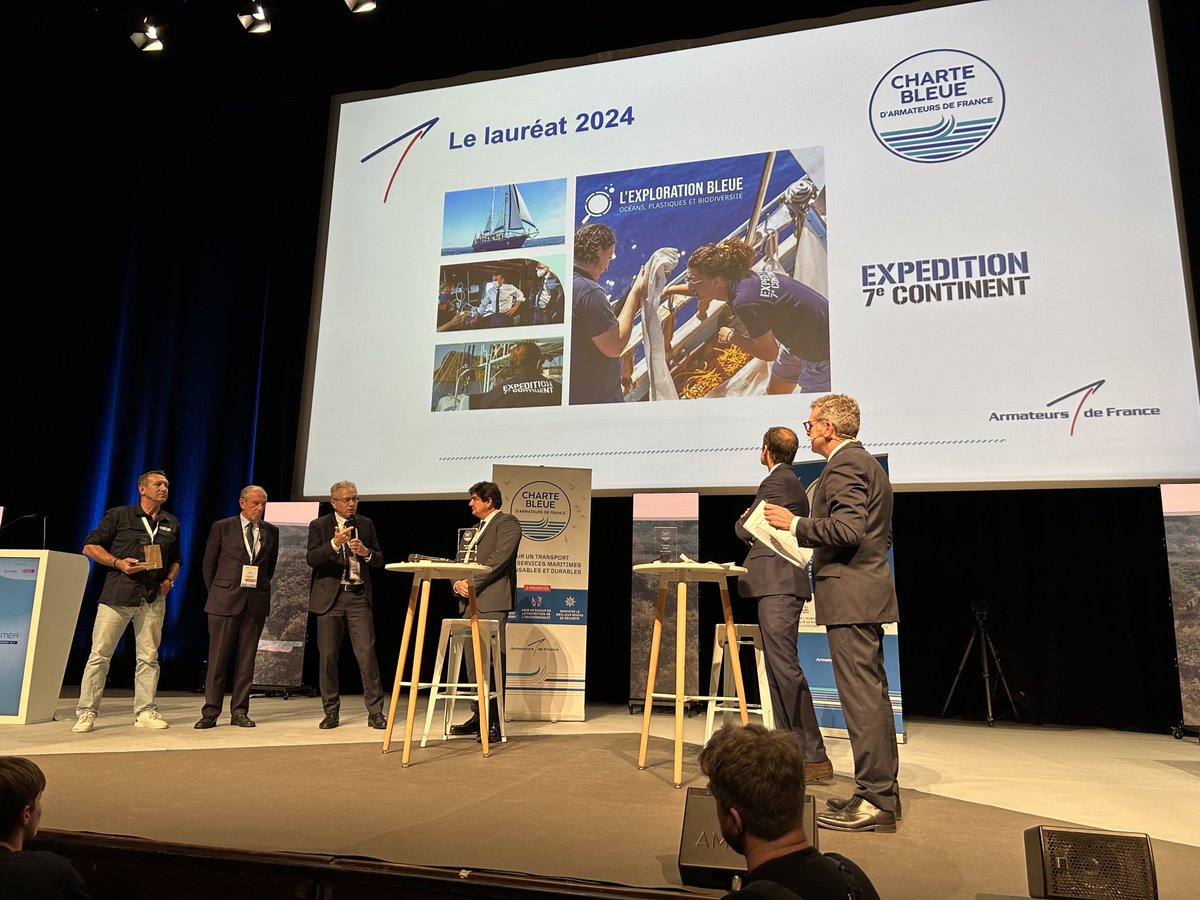 Philippe Malagola (@phmalagola) on Twitter photo Le prix <a href="/ArmateursFR/">ARMATEURS DE FRANCE</a> remis, lors des assises de la mer #AEM2024, à l’association 7ème Continent <a href="/6eContinent/">7ème Continent</a>.
<a href="/PortdeSete/">Port De Sete</a> ⚓️ :
➡️ Partenaire de l’association
➡️ Port d’attache du bateau
#CharteBleue Le prix <a href="/ArmateursFR/">ARMATEURS DE FRANCE</a> remis, lors des assises de la mer #AEM2024, à l’association 7ème Continent <a href="/6eContinent/">7ème Continent</a>.
<a href="/PortdeSete/">Port De Sete</a> ⚓️ :
➡️ Partenaire de l’association
➡️ Port d’attache du bateau
#CharteBleue