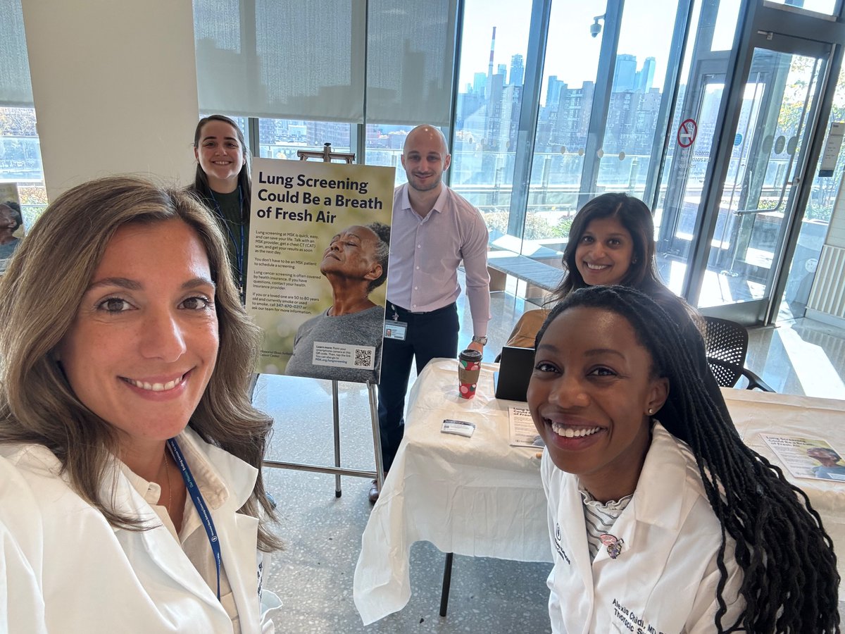 Alexis Chidi, MD PhD (@alexischidi) on Twitter photo Our <a href="/MSK_Thoracic/">ThoracicSurgeryMSK</a> #lungscreening team in action! If you’re at the <a href="/MSKCancerCenter/">Memorial Sloan Kettering Cancer Center</a> Koch clinic today, stop by for same-day screening with our all-star team!! #lcsm Our <a href="/MSK_Thoracic/">ThoracicSurgeryMSK</a> #lungscreening team in action! If you’re at the <a href="/MSKCancerCenter/">Memorial Sloan Kettering Cancer Center</a> Koch clinic today, stop by for same-day screening with our all-star team!! #lcsm