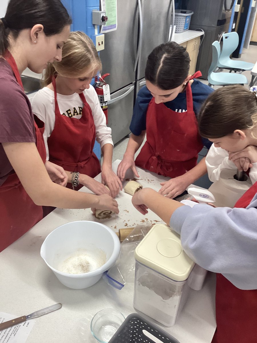 It’s cinnamon roll prep day in Culinary Creations! We saved the best recipe for last in our yeast unit #facsed #mcbulldogs101 #wsd101 #sayyestofcs
