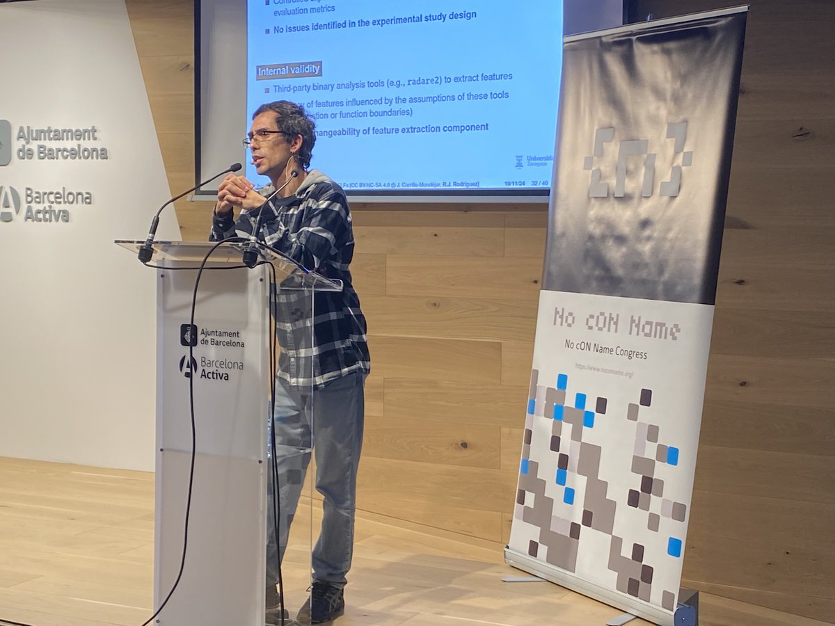 🥷🏼 No cON Name. Hacking & IT Security conference (@noconname) on Twitter photo Yet another ideas on “Identifying Runtime Libraries in statically linked binary with MANTILLA” <a href="/RicardoJRdez/">Ricardo J. Rodríguez</a> #cybersecurity #track #ncn2k24 Yet another ideas on “Identifying Runtime Libraries in statically linked binary with MANTILLA” <a href="/RicardoJRdez/">Ricardo J. Rodríguez</a> #cybersecurity #track #ncn2k24