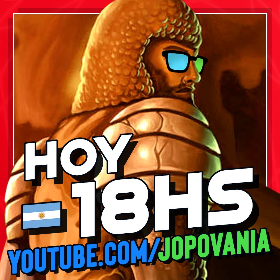 jopovania's tweet photo. HOY 18HS 🇦🇷 / 15HS 🇲🇽 / 23HS 🇪🇸
👉 https://t.co/my7nXTNCd3
Vamos a tratar de pasarnos MALDITA CASTILLA, por mucho el mejor homenaje a la saga Makaimura que se haya hecho.
#jopovania #malditacastilla #locomalito #ghostsngoblins #retrogame #indiegame #streaminglive https://t.co/YRRJmUyjR5