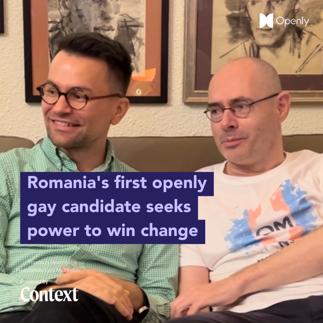 Openly's tweet photo. 🇷🇴 Romania has a poor record on LGBTQ+ rights, ranking second from last in the EU, according to analysis by ILGA-Europe.

🏳️‍🌈 But Florin Buhuceanu hopes to implement change by becoming the country's first openly gay MP.

📲 More on @ContextNewsroom: https://t.co/Ad5cnCWq6t https://t.co/W8ftUYEEQD