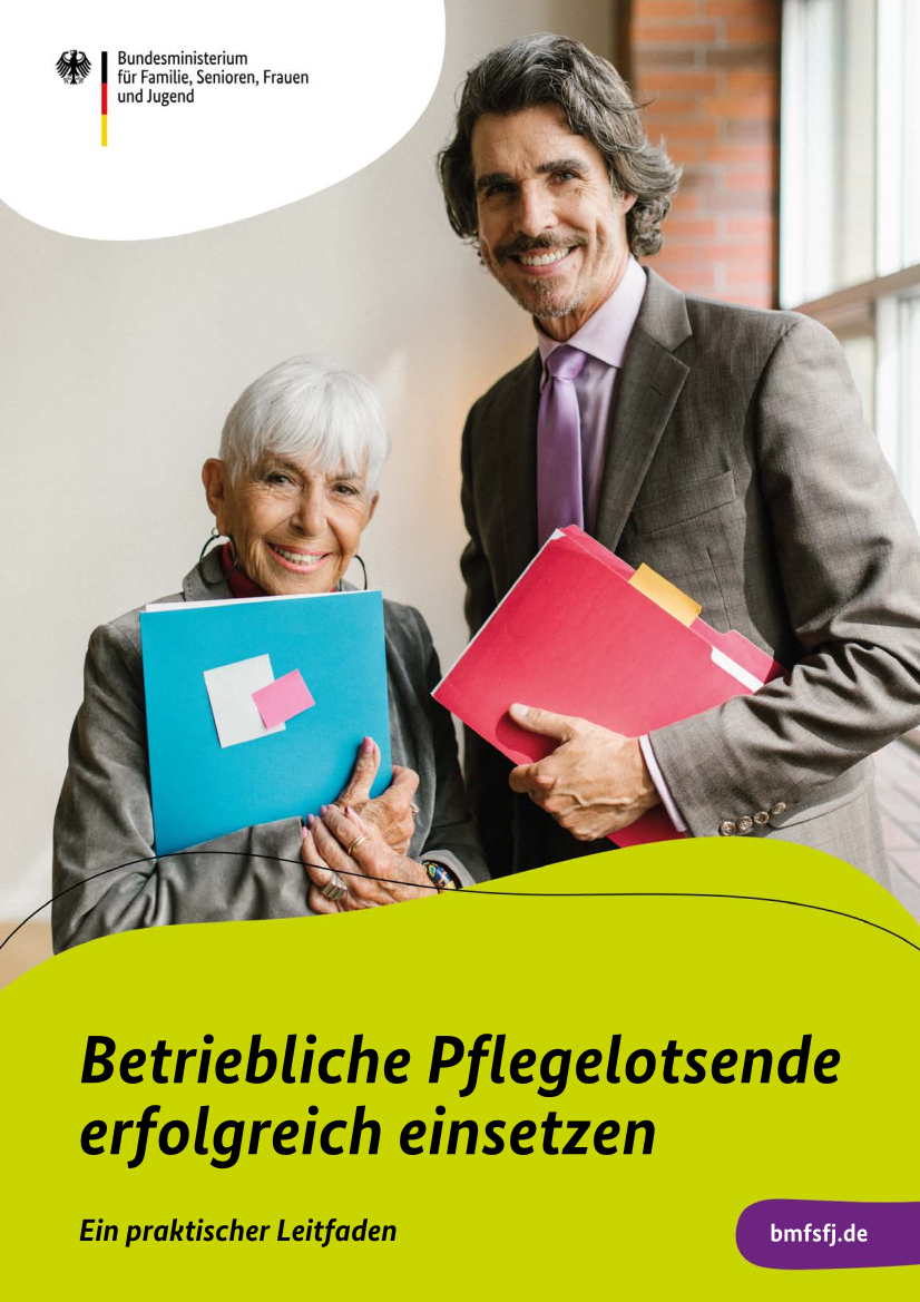Betriebliche Pflegelotsen unterstützen Beschäftigte in Betrieben bei Fragen der Vereinbarkeit von Pflege und Beruf. Im neuen Leitfaden des @BMFSFJ wird gezeigt, was Pflegelotsen ausmacht, wie man sie findet und im Unternehmen etabliert 🖱️ nationale-demenzstrategie.de/aktuelles/arti…