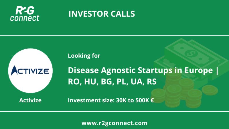 🔥 #InvestorCall: Are you a disease-agnostic startup in Europe?

If you have an MVP and a few users, and are based in #Romania, #Hungary, #Bulgaria, #Poland, #Ukraine, or #Serbia, <a href="/ActivizeTech/">Activize</a> is looking for early-stage companies like yours! lnkd.in/dwgqaUEZ