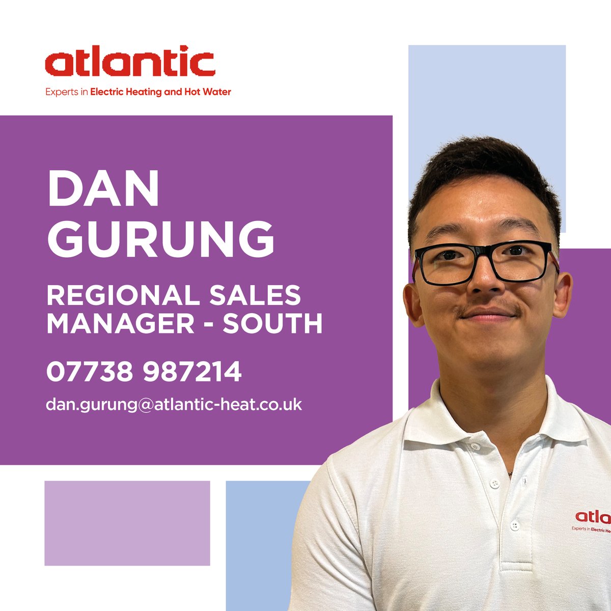 Atlantic_Heat's tweet photo. Do you know who your local Atlantic Area Sales Manager is?

An extremely experienced team who is always happy to help with any electric heating &amp; hot water queries.

Mike Rymarz, National
Connor Carter, North
Dan Gurung, South

Find out more: https://t.co/bEHyrNdfY1

#atlantic https://t.co/Uq0ivVo0WH