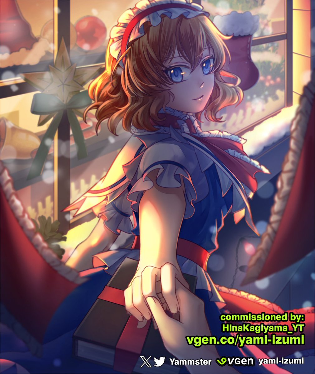 Yammster's tweet photo. Thank you @HinaKagiyama_YT for your commission request!
Really feeling the early merriness of Christmas with this piece, the idea is so cute 🩷 https://t.co/FBRTr3ceV7