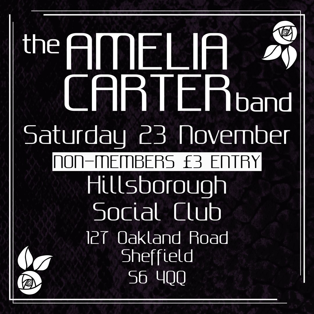 We return to the Steel City this weekend as we make our debut appearance at Hillsborough Social Club on Saturday. We'll be hitting the stage around 8:30pm. Please note there is a £3 entry fee to non-club members. See you there!
#livemusic #liveband #livemusicvenue