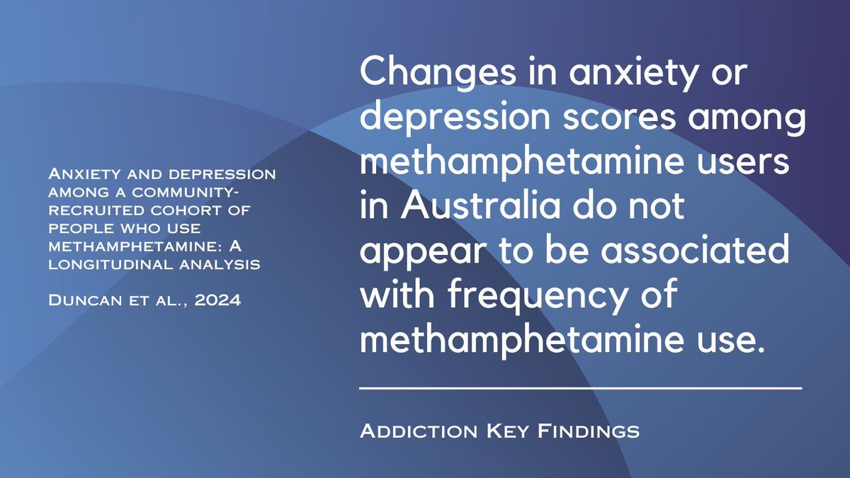 Addiction Journal (@addictionjrnl) on Twitter photo Changes in anxiety or depression scores among methamphetamine users in Australia do not appear to be associated with frequency of methamphetamine use. Read the full study by Zoe Duncan <a href="/MonashRural/">Monash Rural Health</a> and colleagues buff.ly/4hMtEou Changes in anxiety or depression scores among methamphetamine users in Australia do not appear to be associated with frequency of methamphetamine use. Read the full study by Zoe Duncan <a href="/MonashRural/">Monash Rural Health</a> and colleagues buff.ly/4hMtEou