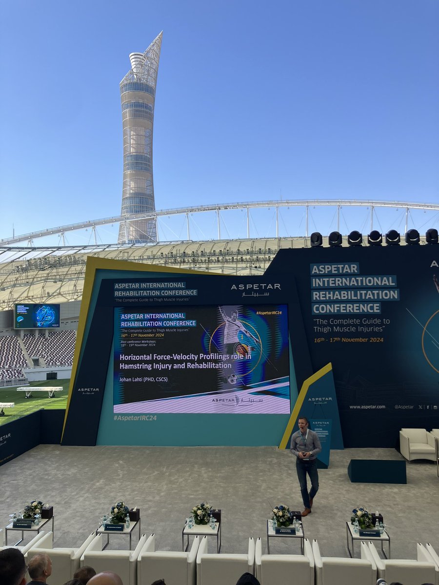 Aleksi Jokela (@draleksijokela) on Twitter photo What a venue, what a conference! Thank you <a href="/Aspetar/">Aspetar سبيتار</a> for the complete guide to thigh muscle injuries. It was also nice to see Finns on the stage, as hamstring specialists Lasse Lempainen and <a href="/lahti_johan/">Johan Lahti, PhD</a> shared their top-level knowledge🇫🇮 #AspetarIRC24 What a venue, what a conference! Thank you <a href="/Aspetar/">Aspetar سبيتار</a> for the complete guide to thigh muscle injuries. It was also nice to see Finns on the stage, as hamstring specialists Lasse Lempainen and <a href="/lahti_johan/">Johan Lahti, PhD</a> shared their top-level knowledge🇫🇮 #AspetarIRC24
