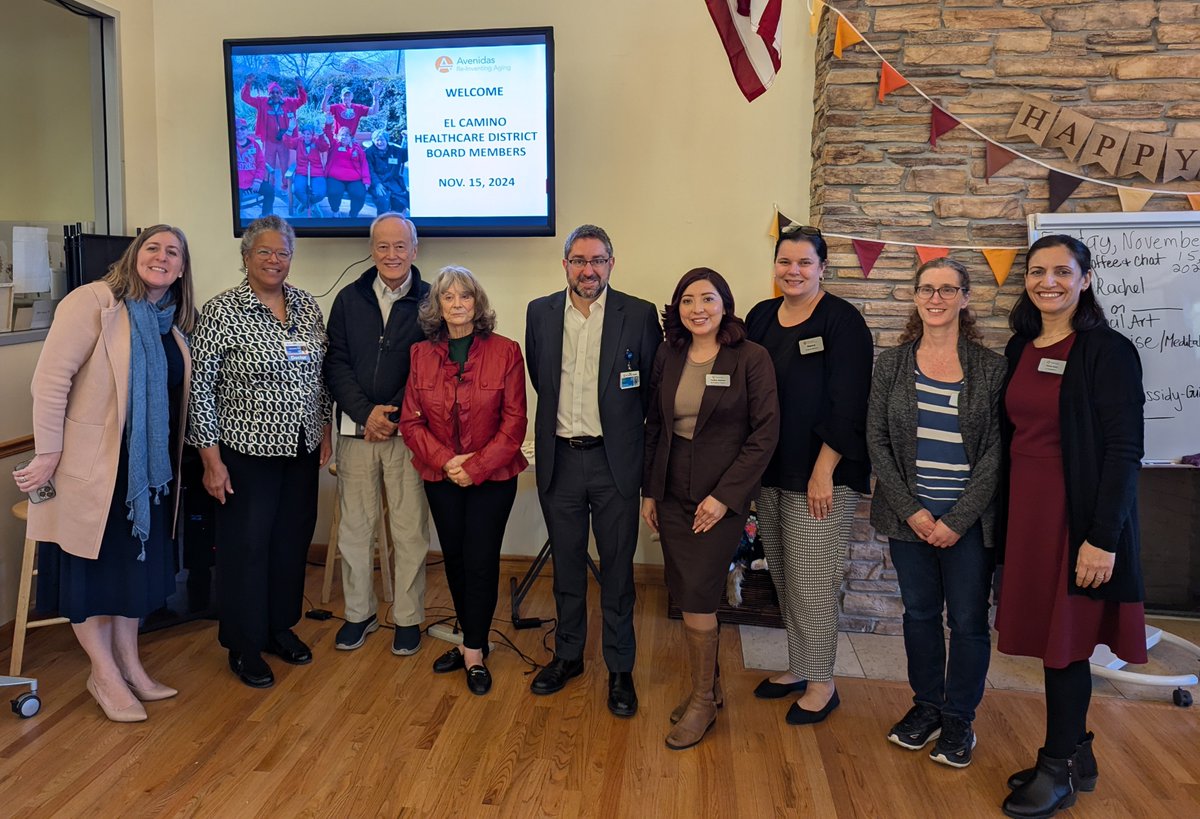 <a href="/elcaminodist/">El Camino Healthcare District</a> board members visited the <a href="/Avenidas4u/">Avenidas</a>  Rose Kleiner Center, a recipient of a #communitybenefit grant that funds person-centered daytime care to support older adults’ desire to age at home and help avoid reoccurring emergency room visits and hospitalizations.