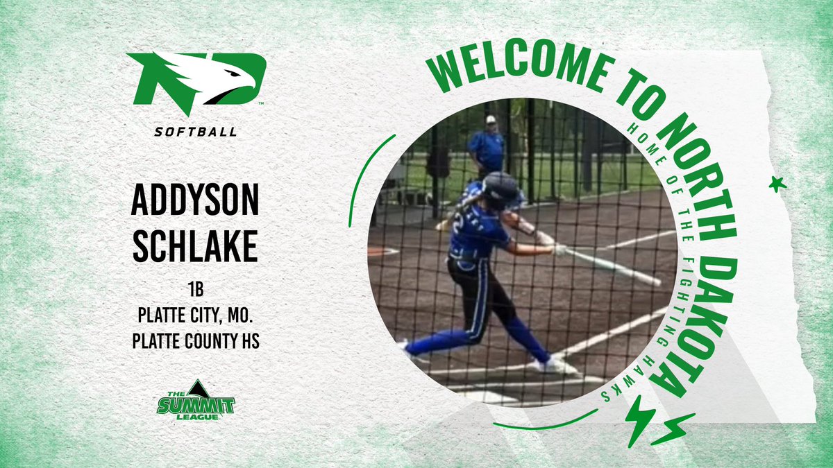 🤩 🖊️✅

📍Platte City, Mo. ➡️ Grand Forks

👏 Congrats to Addyson Schlake on signing to become a Fighting Hawk‼️ Welcome to North Dakota, Addyson💪

#UNDproud | #LGH