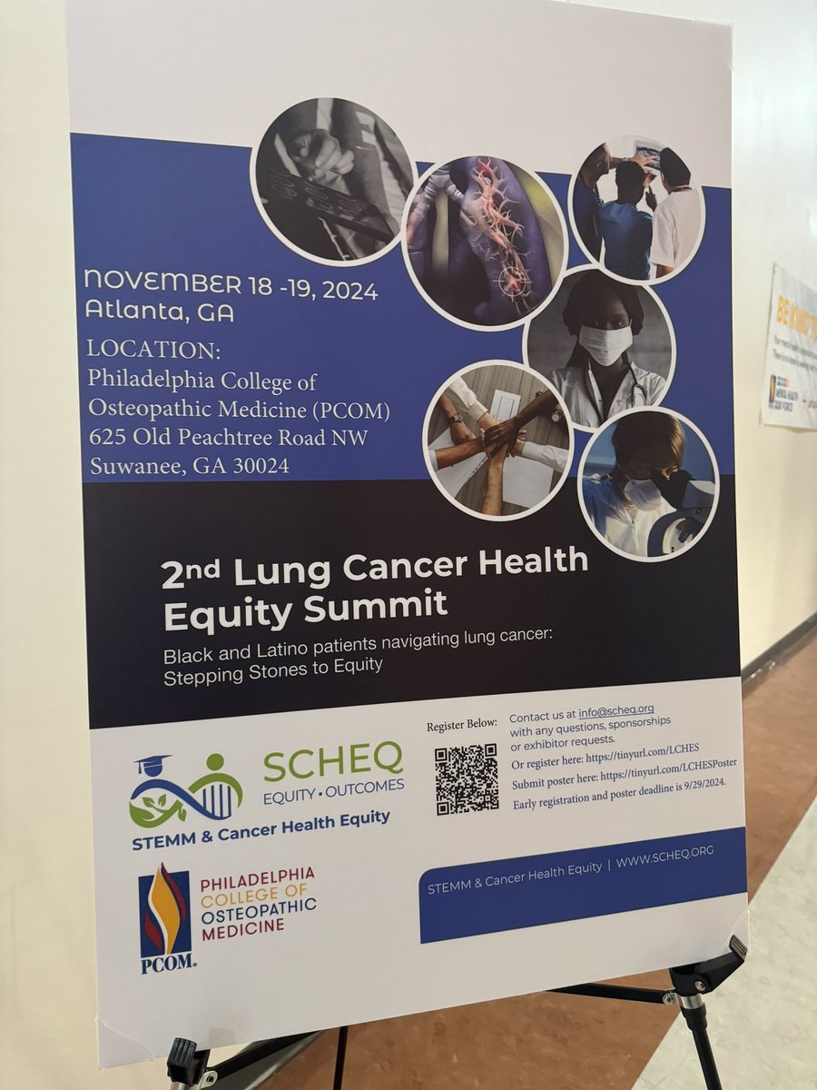 Dr. Estela Rodriguez (@latinamd) on Twitter photo Hi Y’all! We are <a href="/PCOMGeorgia/">PCOMGeorgia</a> this morning at the 2nd #LungCancer #HealthEquity Summit. Wonderful to meet students at this minority serving institution and give Keynote Lecture on:
Reimagining Equity: New Perspectives on Disparities in Lung Cancer Treatment & Survivorship Hi Y’all! We are <a href="/PCOMGeorgia/">PCOMGeorgia</a> this morning at the 2nd #LungCancer #HealthEquity Summit. Wonderful to meet students at this minority serving institution and give Keynote Lecture on:
Reimagining Equity: New Perspectives on Disparities in Lung Cancer Treatment & Survivorship
