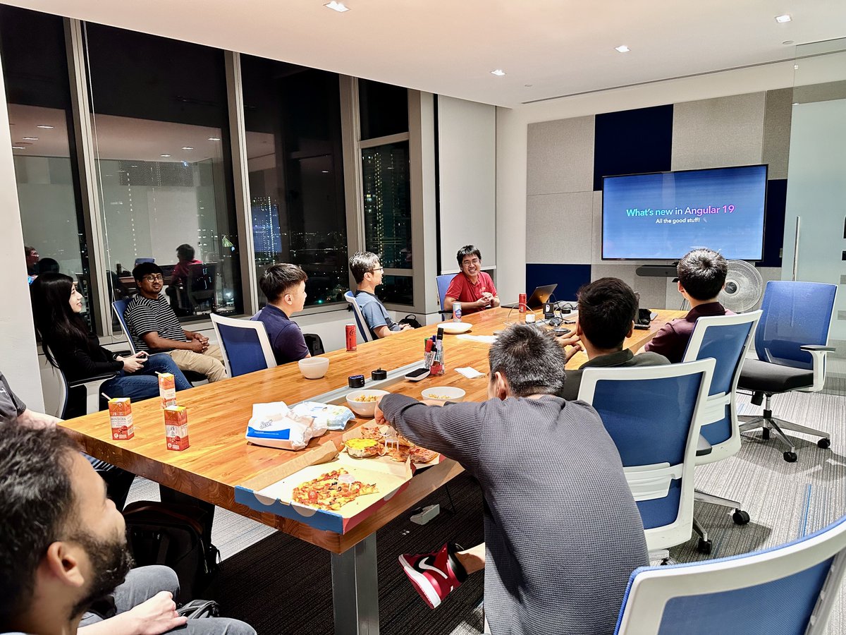 angularsg's tweet image. Watching the @angular documentary resonated with many of us who started with AngularJS and moved through Angular 2 and Ivy. Huge thanks to Vu for the amazing talk on @angular v19! Excited for what’s ahead. See you at the next Angular SG meetup! 🚀🚀🚀