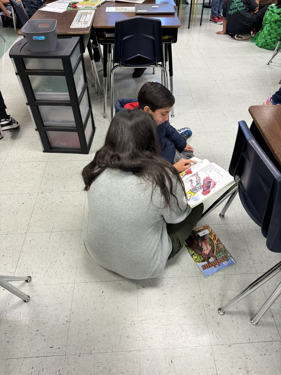 Day 2 of Rhodes Children’s Book Week! Today we Raptor Read with our buddy class.