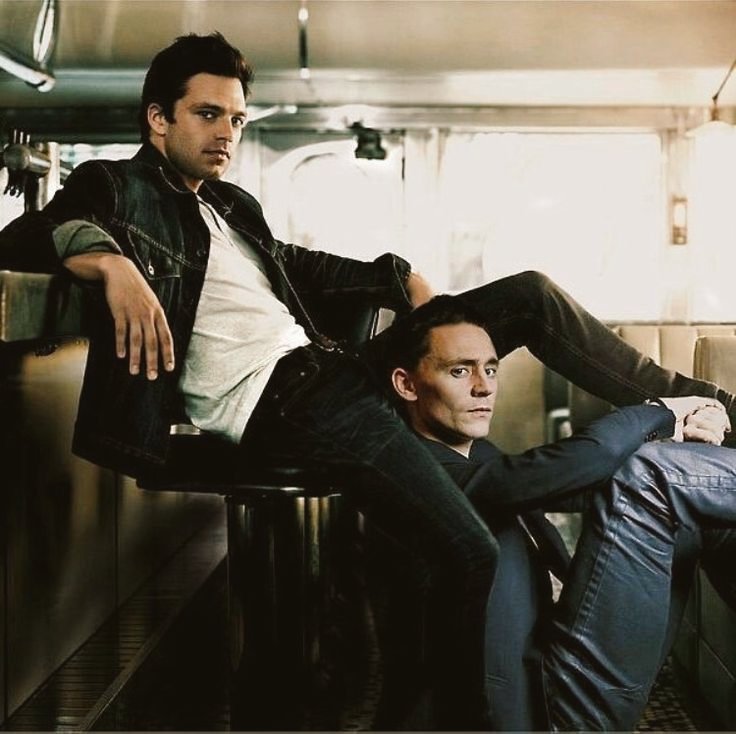 Tom Hiddleston and Sebastian Stan